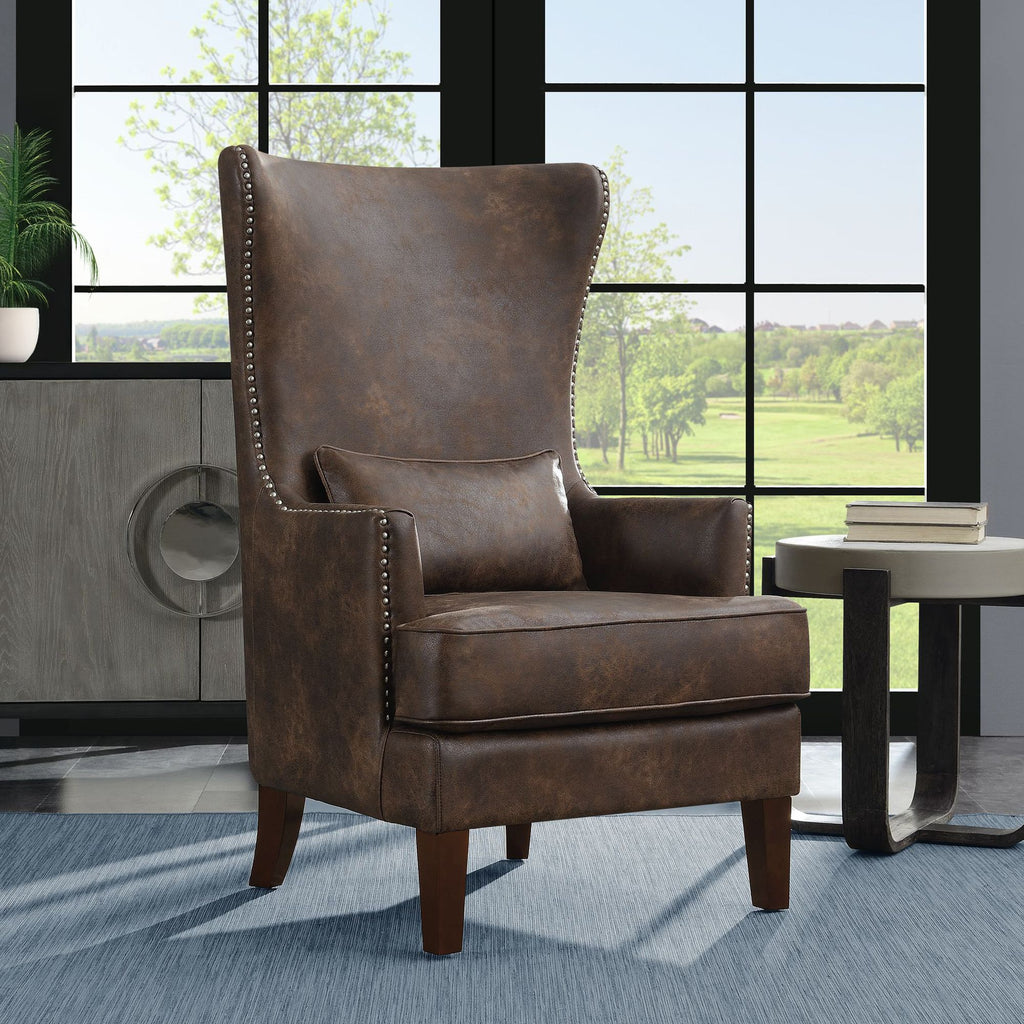 Kori-(724)-Chair-w/Chrome-Nails-In-Sierra-Toffee