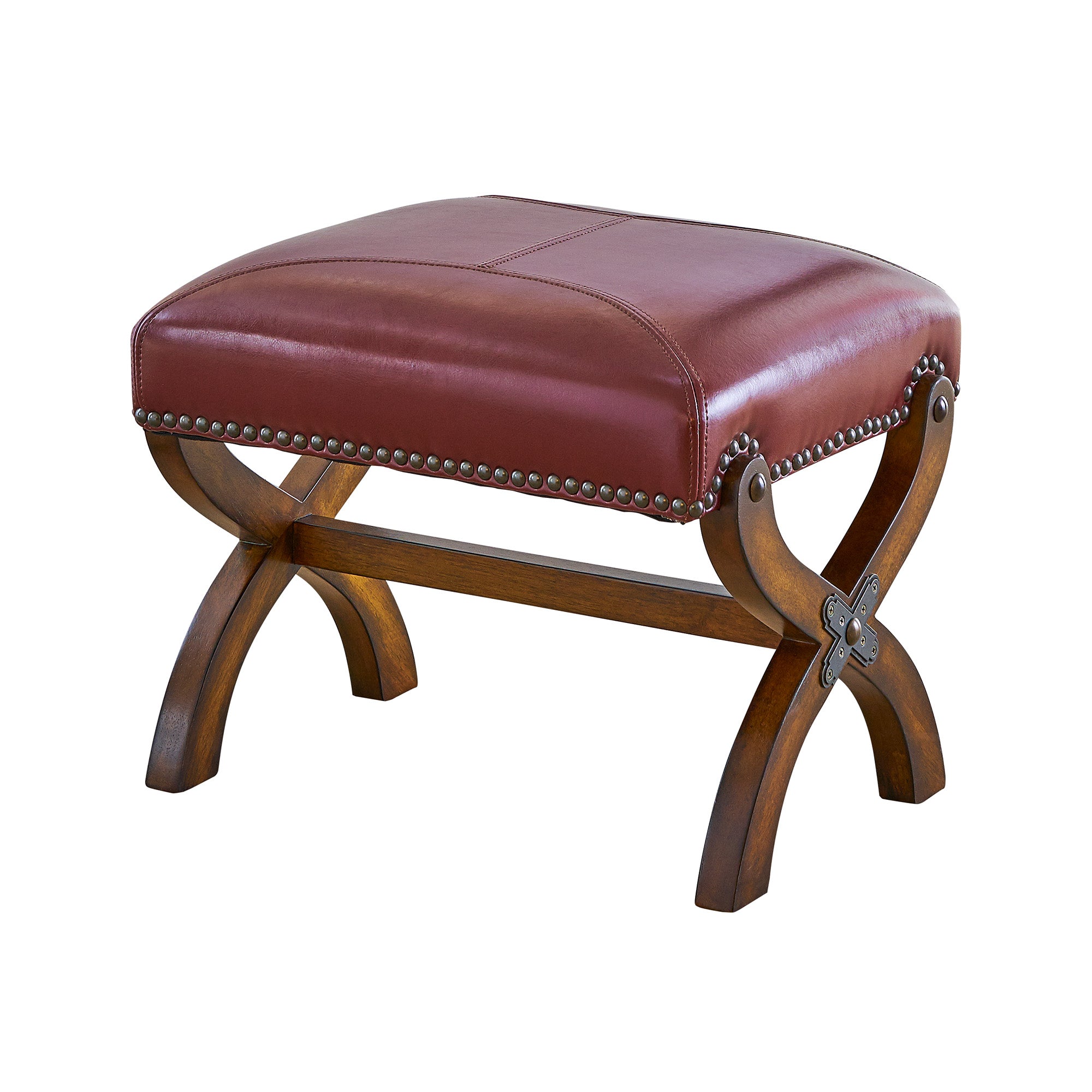 (L761)-Hunter-Chair-and-Ottoman---Cherry