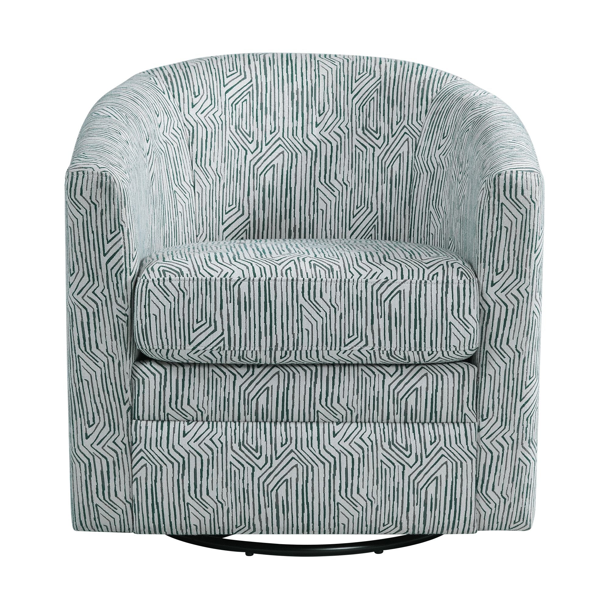 Mid-Century-Swivel-Chair-Reversible-Seat-Cushion-W/memory-foam-in-Jocelyn-#2