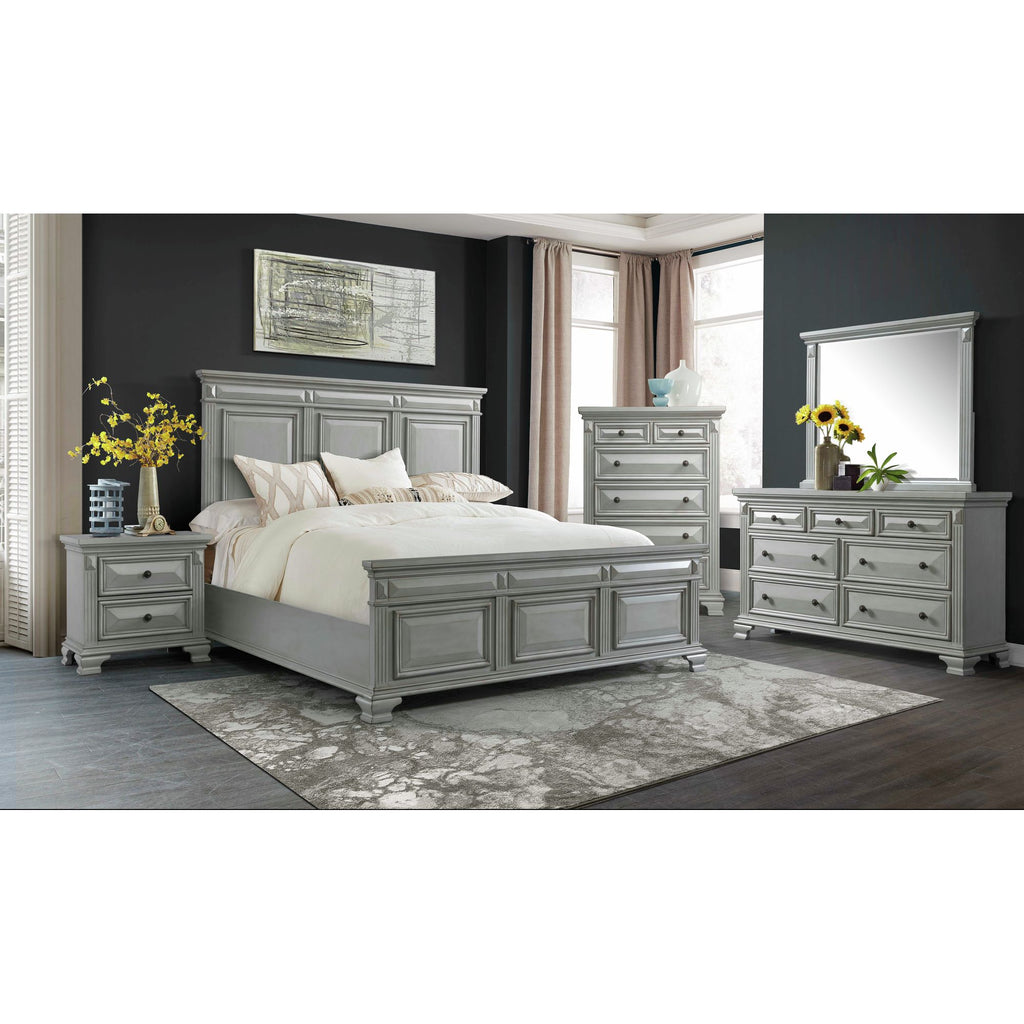Calloway King Panel 3-piece Bedroom Set Grey