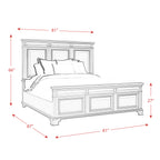 Calloway King Panel 3-piece Bedroom Set Grey