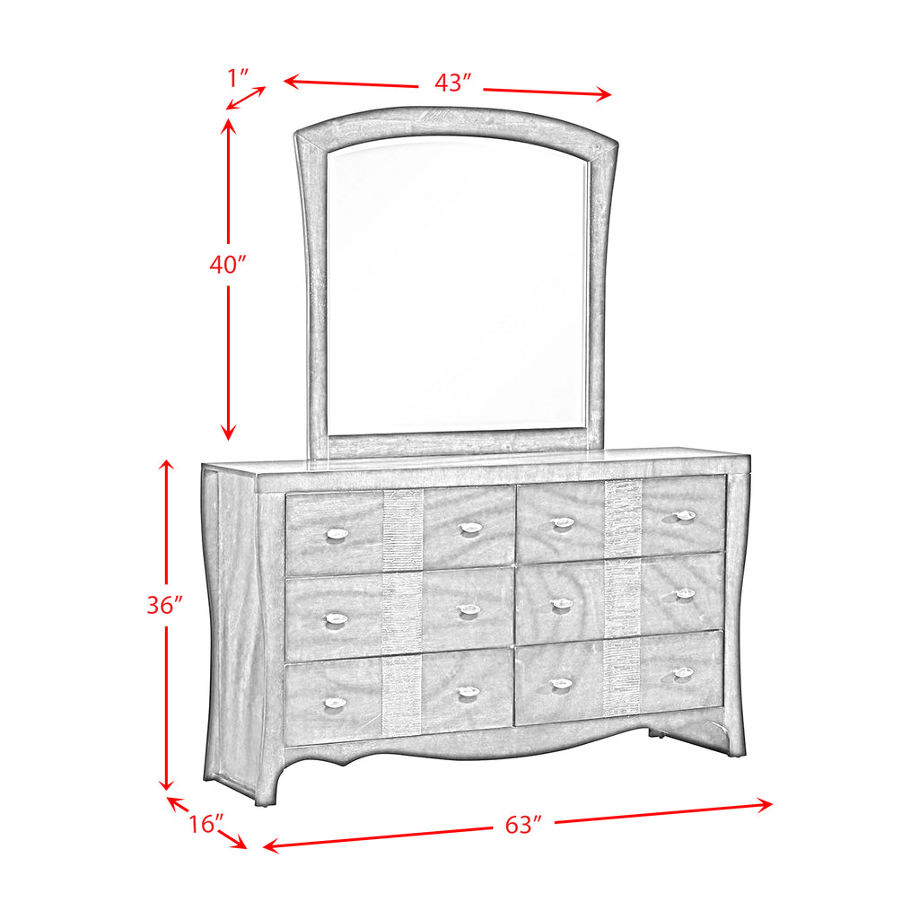 Jenny King Panel 4-piece Bedroom Set