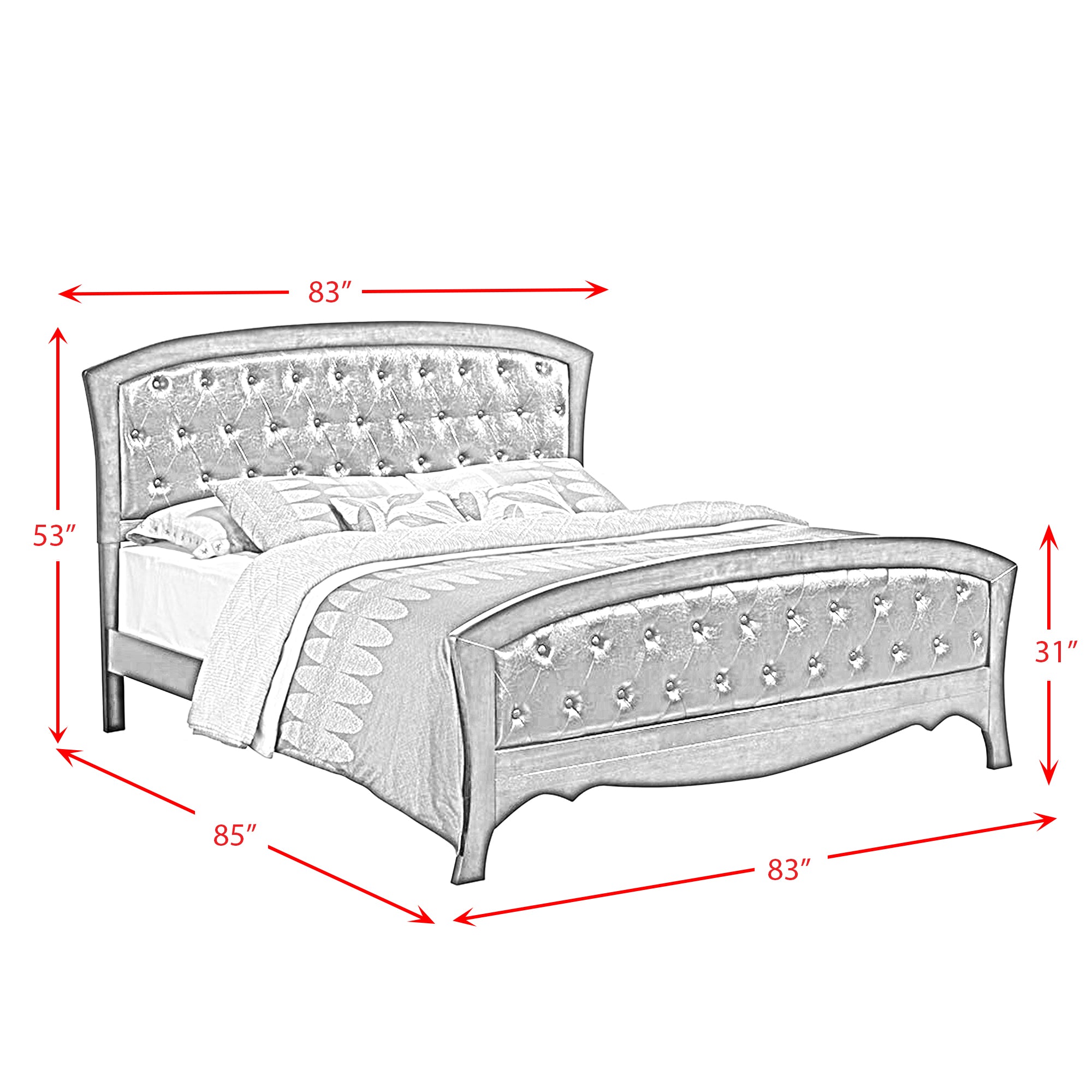 Jenny King Panel 6-piece Bedroom Set