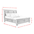 Kingston King Storage 5-piece Bedroom Set