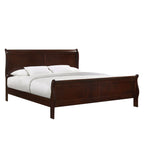Louis Philippe King Panel 3-piece Bedroom Set in Cherry