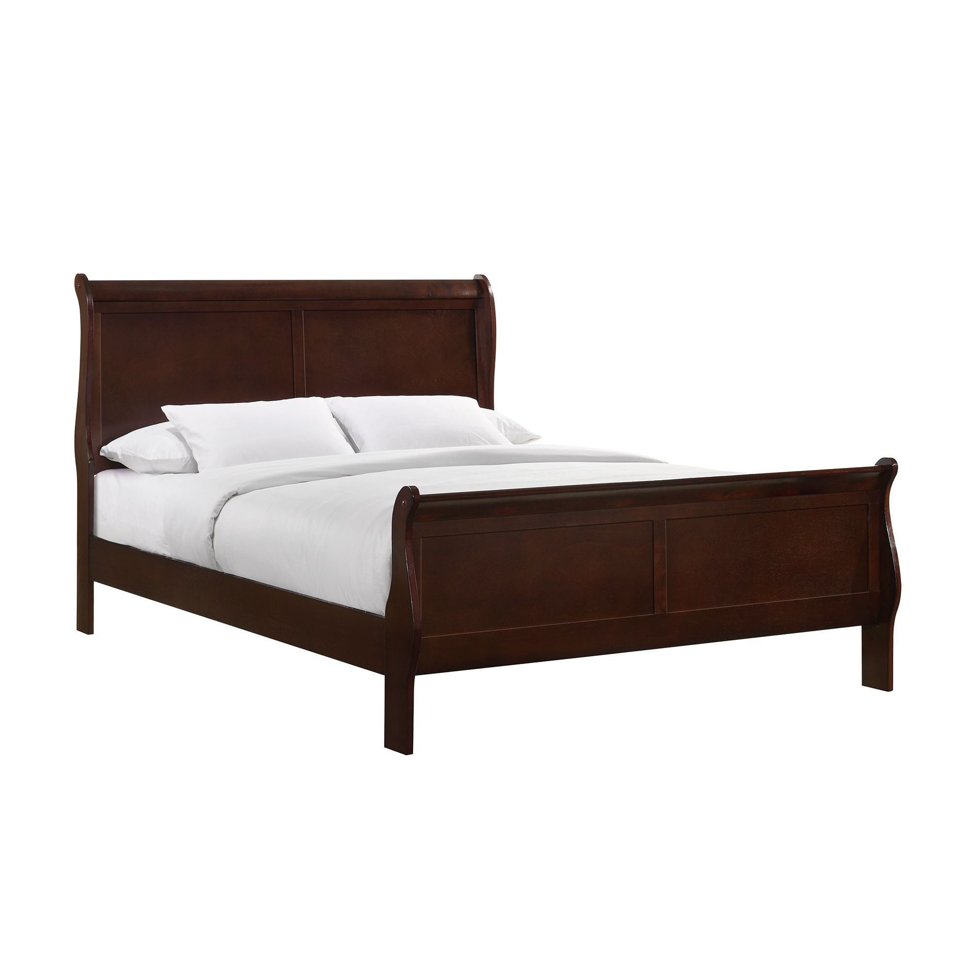 Louis Philippe Queen Panel 5-piece Bedroom Set in Cherry