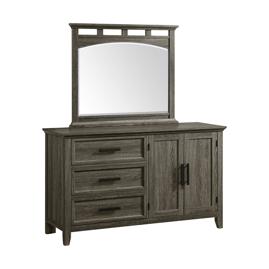 Matias-Bedroom-Set-with-Twin-Headboard,-Dresser,-Mirror-&-Nightstand-in-Mocha-Grey