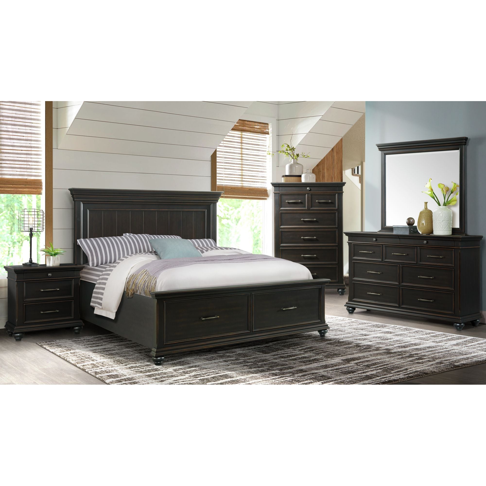 Slater-King-Platform-Storage-4PC-Bedroom-Set-Black