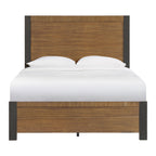 Breckenridge-Queen-56""-Bed-in-Oak-&-Black