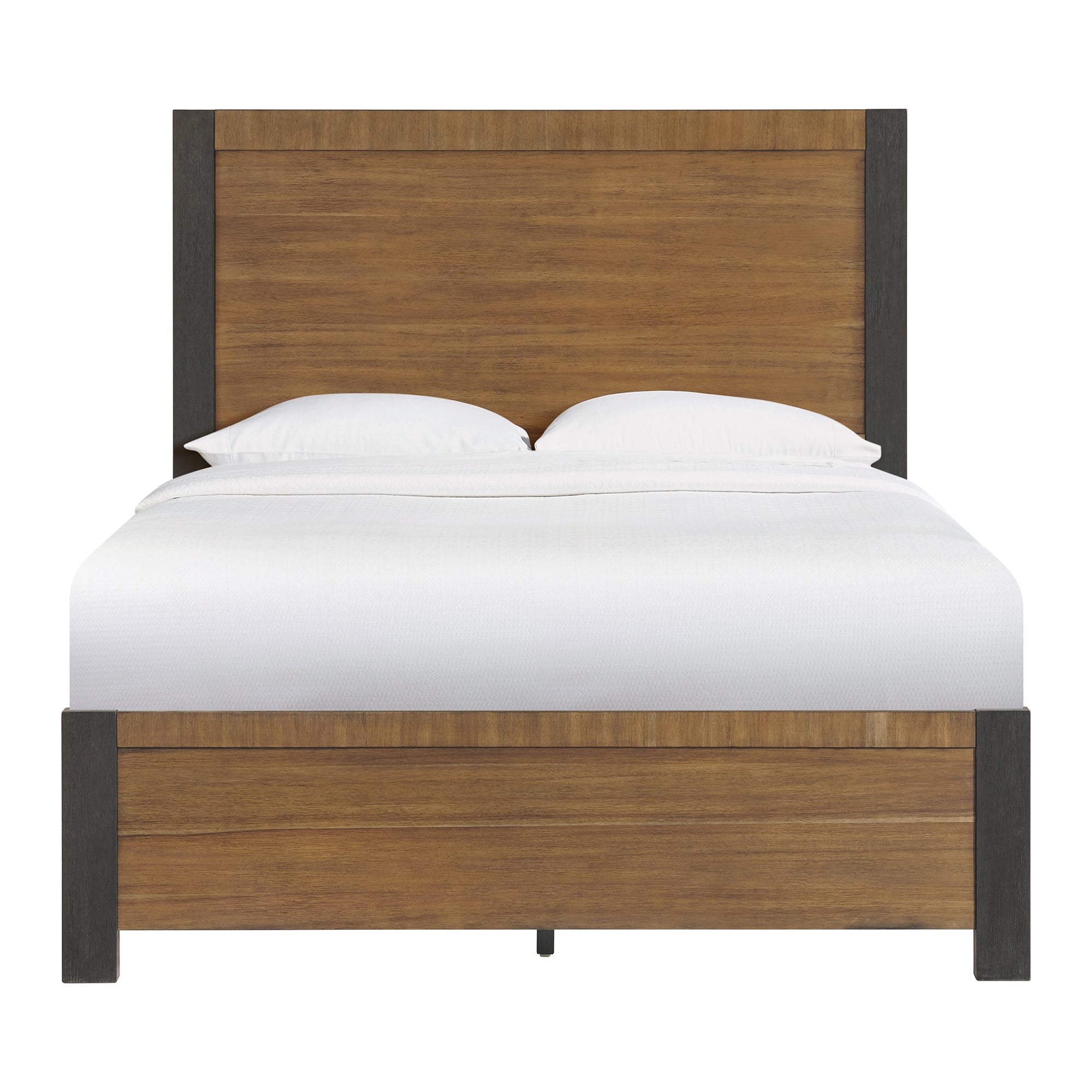 Breckenridge-Queen-56""-Bed-in-Oak-&-Black
