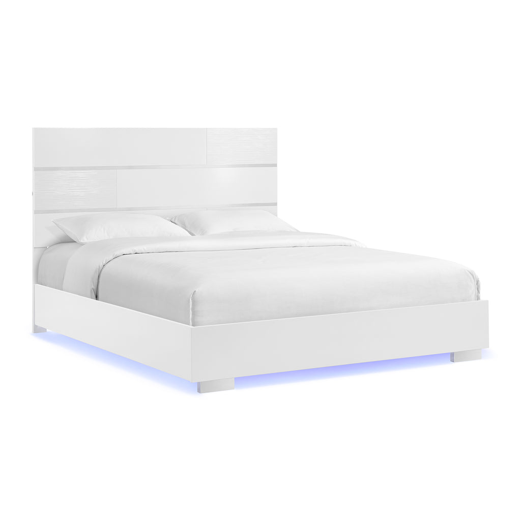 Ocean-Drive-Queen-Bed-with-Blue-LED-in-White