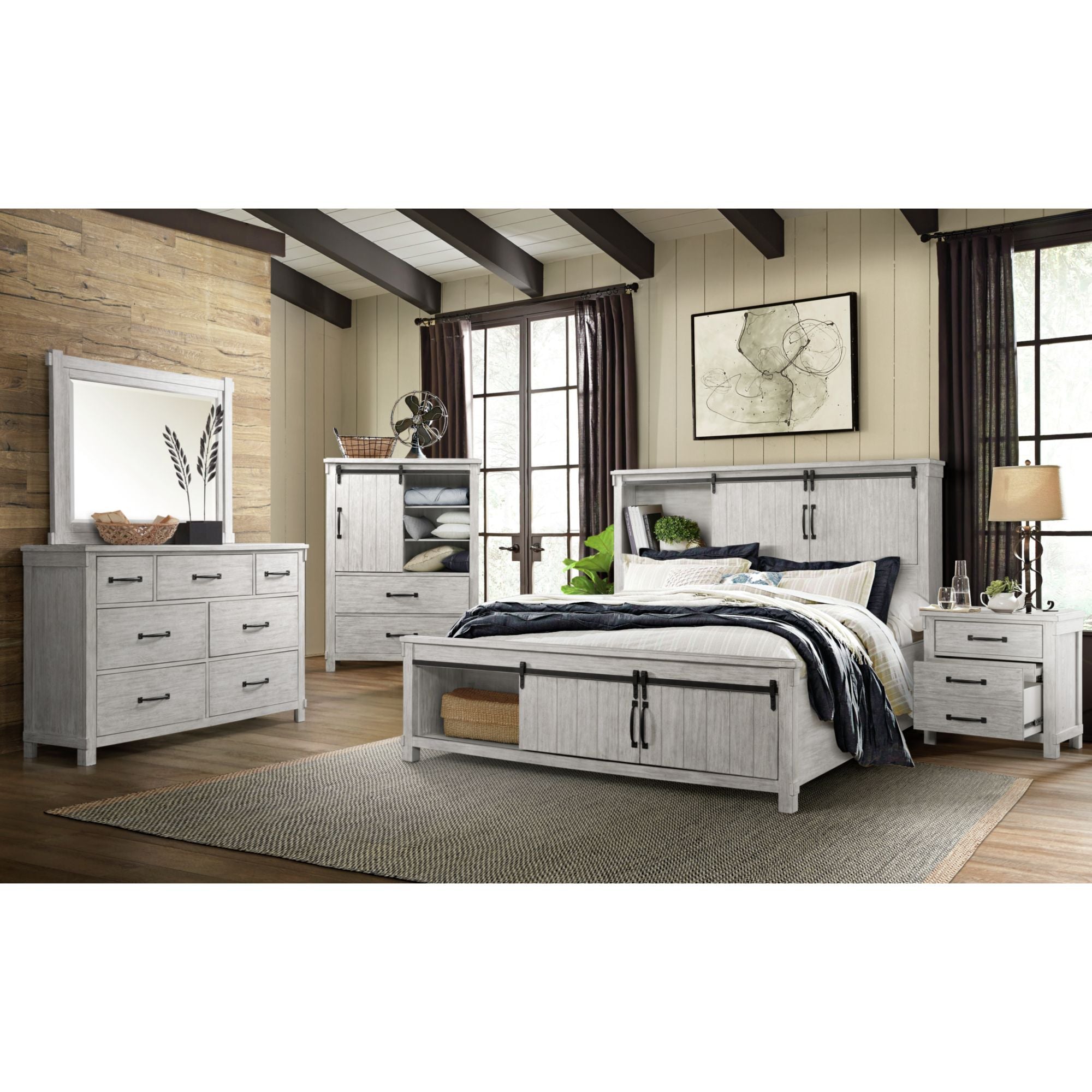 Scott-King-Platform-Storage-6PC-Bedroom-Set