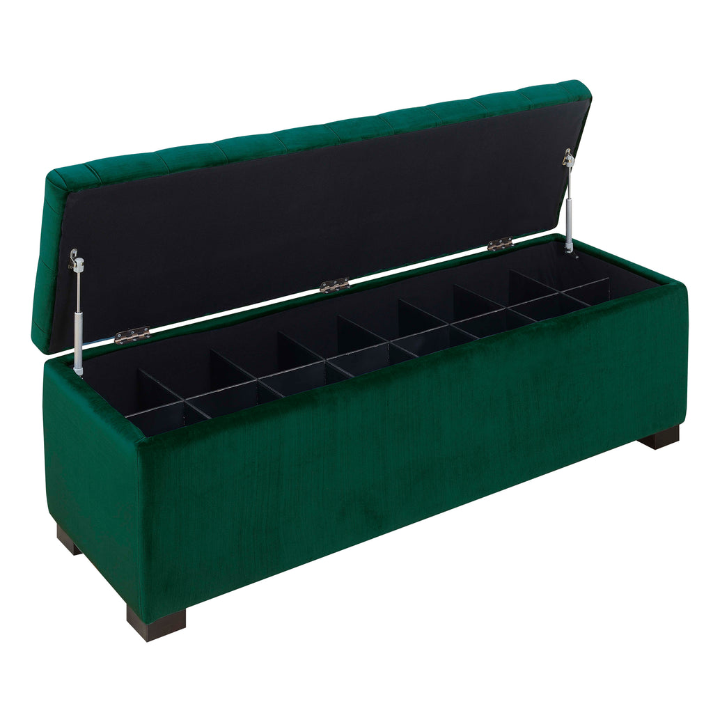 Chandler-1668-Shoe-Storage-Bench-Broadway-Emerald