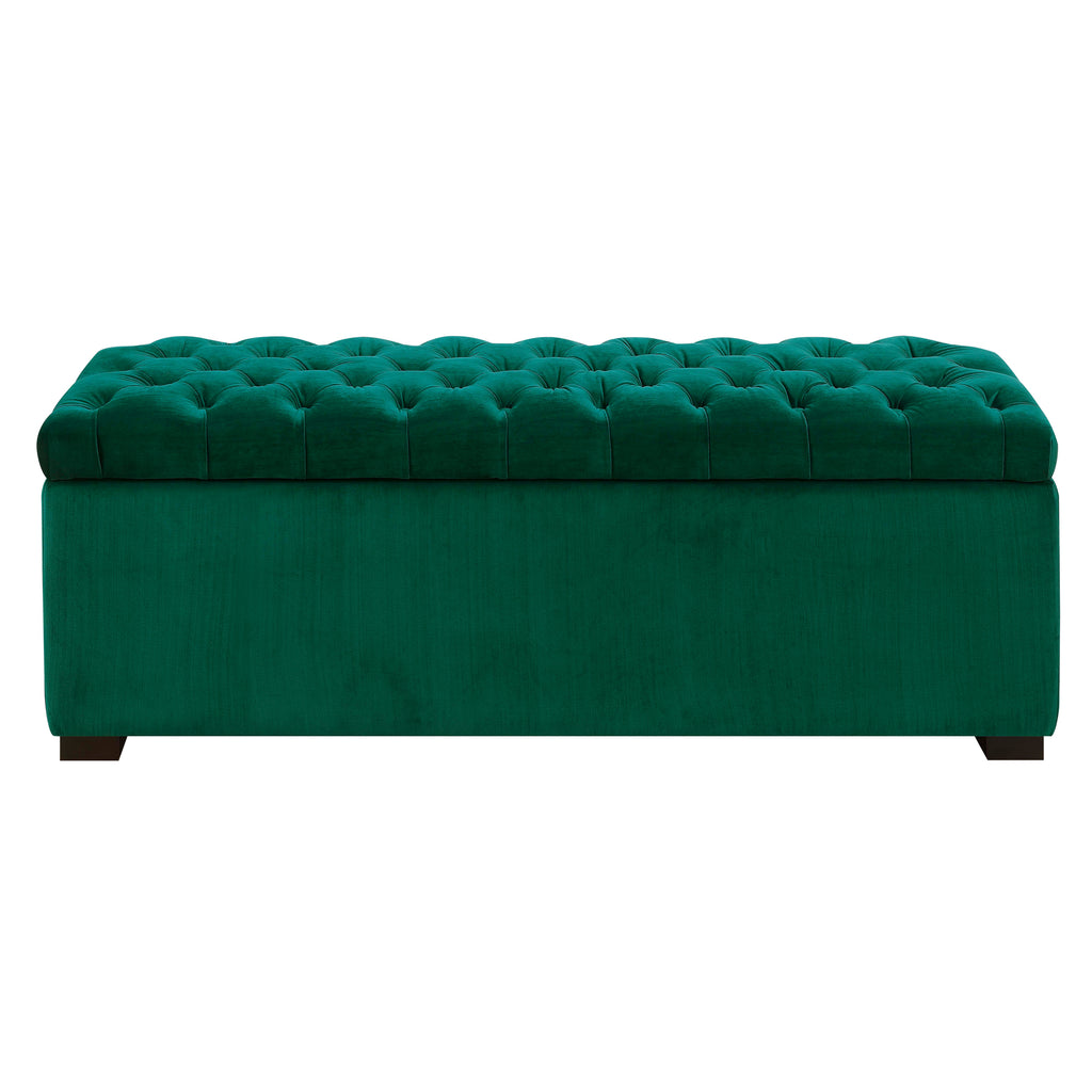 Chandler-1668-Shoe-Storage-Bench-Broadway-Emerald