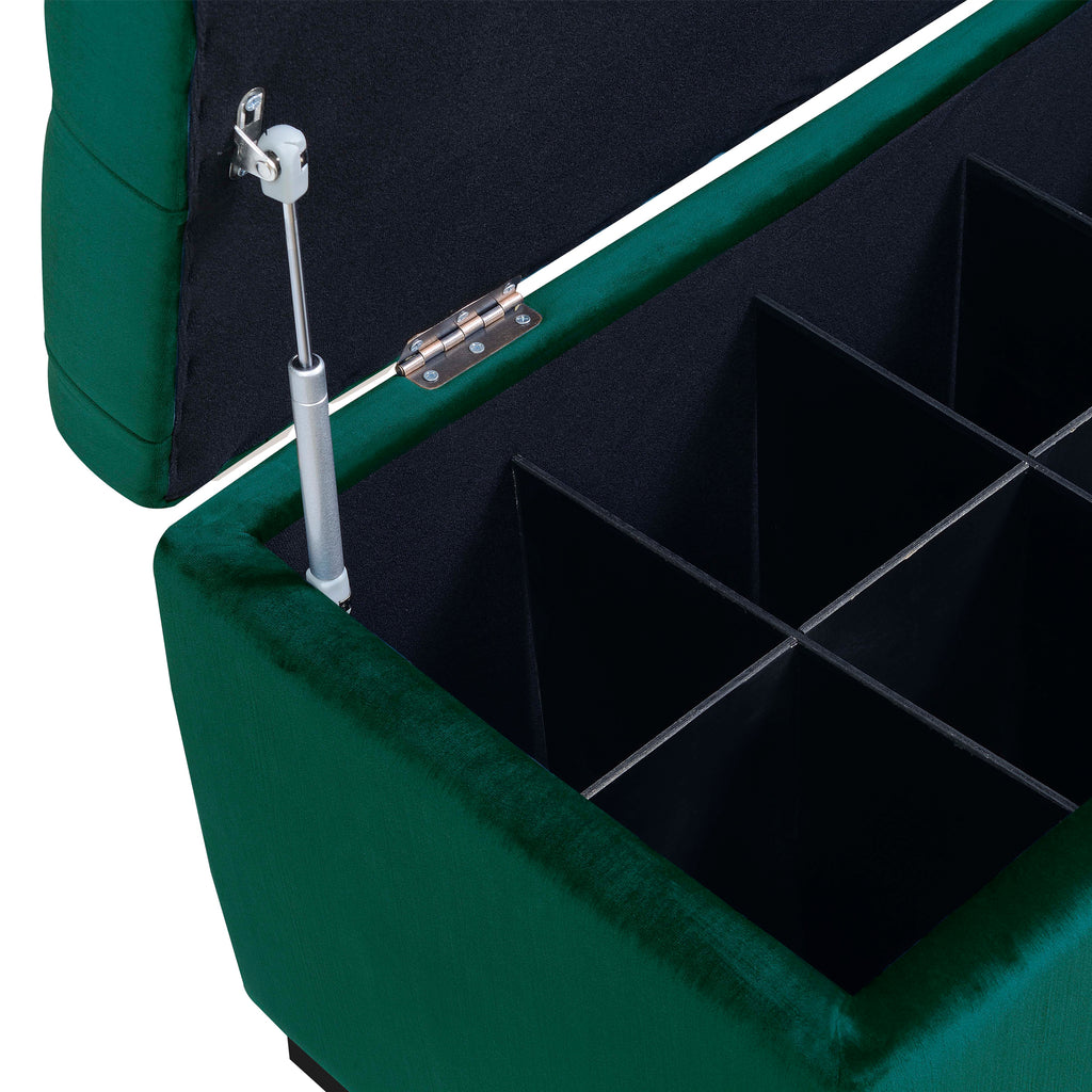 Chandler-1668-Shoe-Storage-Bench-Broadway-Emerald