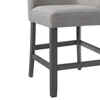 Seneca-Counter-Corner-Bench-with-Upholstered-Back-and-Grey-Fabric-in-Grey