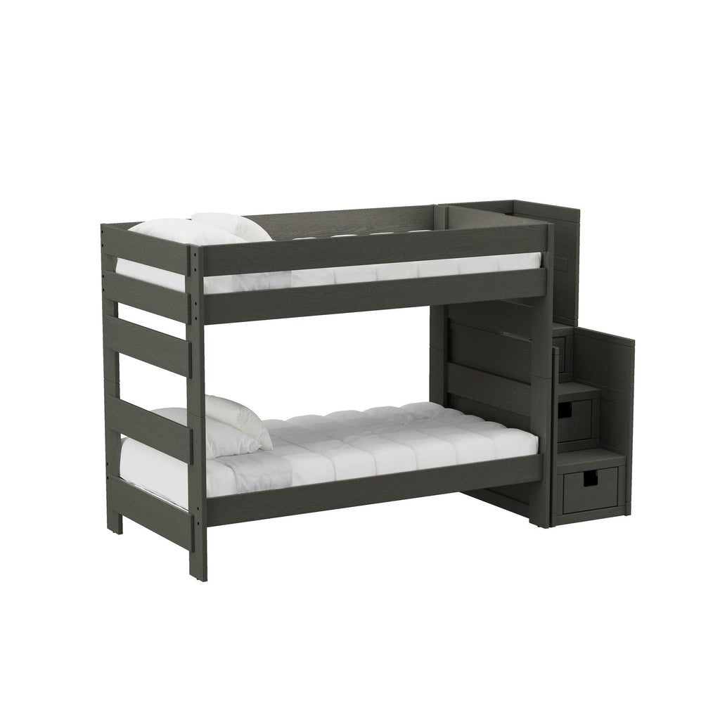 Cali-Kids-Complete-Twin-Over-Twin-Bunk-With-Staircase-in-Grey