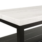 Marcello-w/-White-Top---Rectangular-Coffee-Table-W/Casters