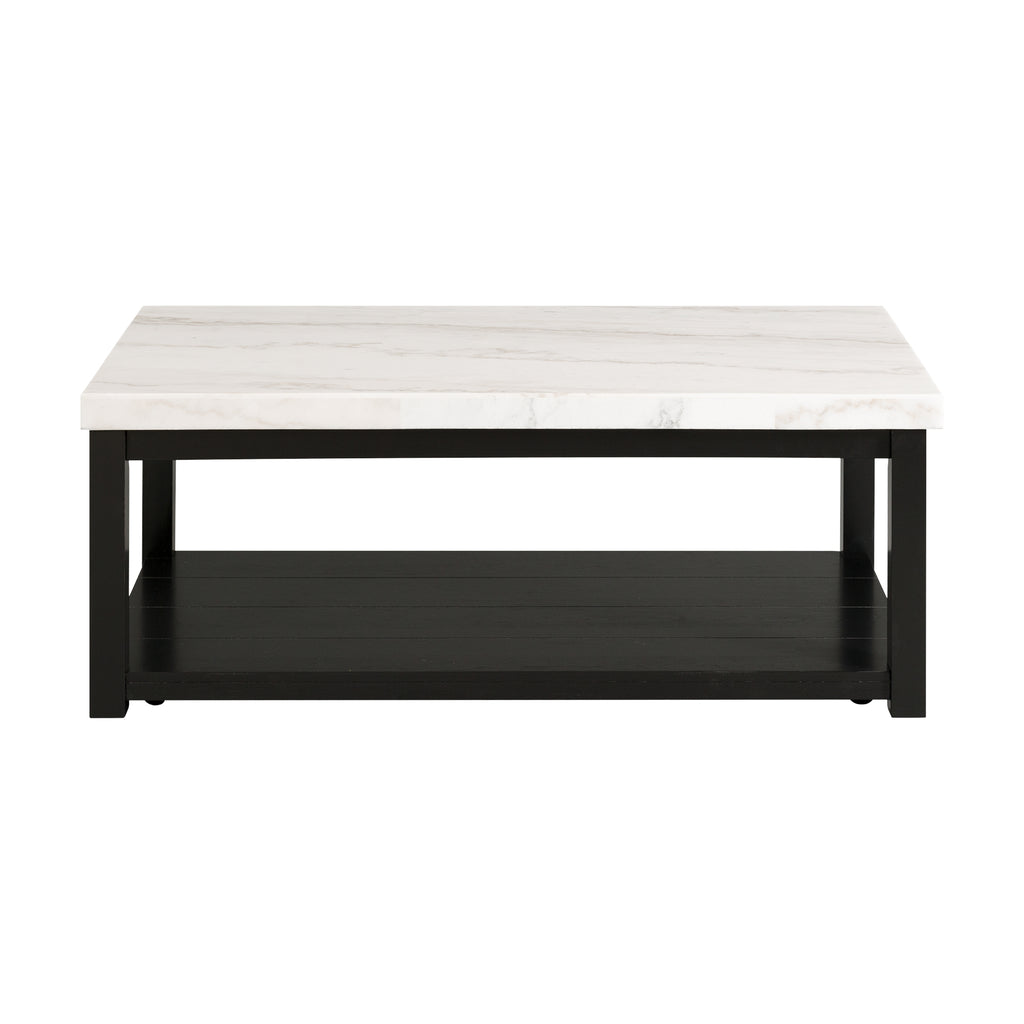 Marcello-White-Rectangular-Coffee-Table-W/-Casters-ISTA3-Packaging