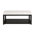 Marcello-White-Rectangular-Coffee-Table-W/-Casters-ISTA3-Packaging