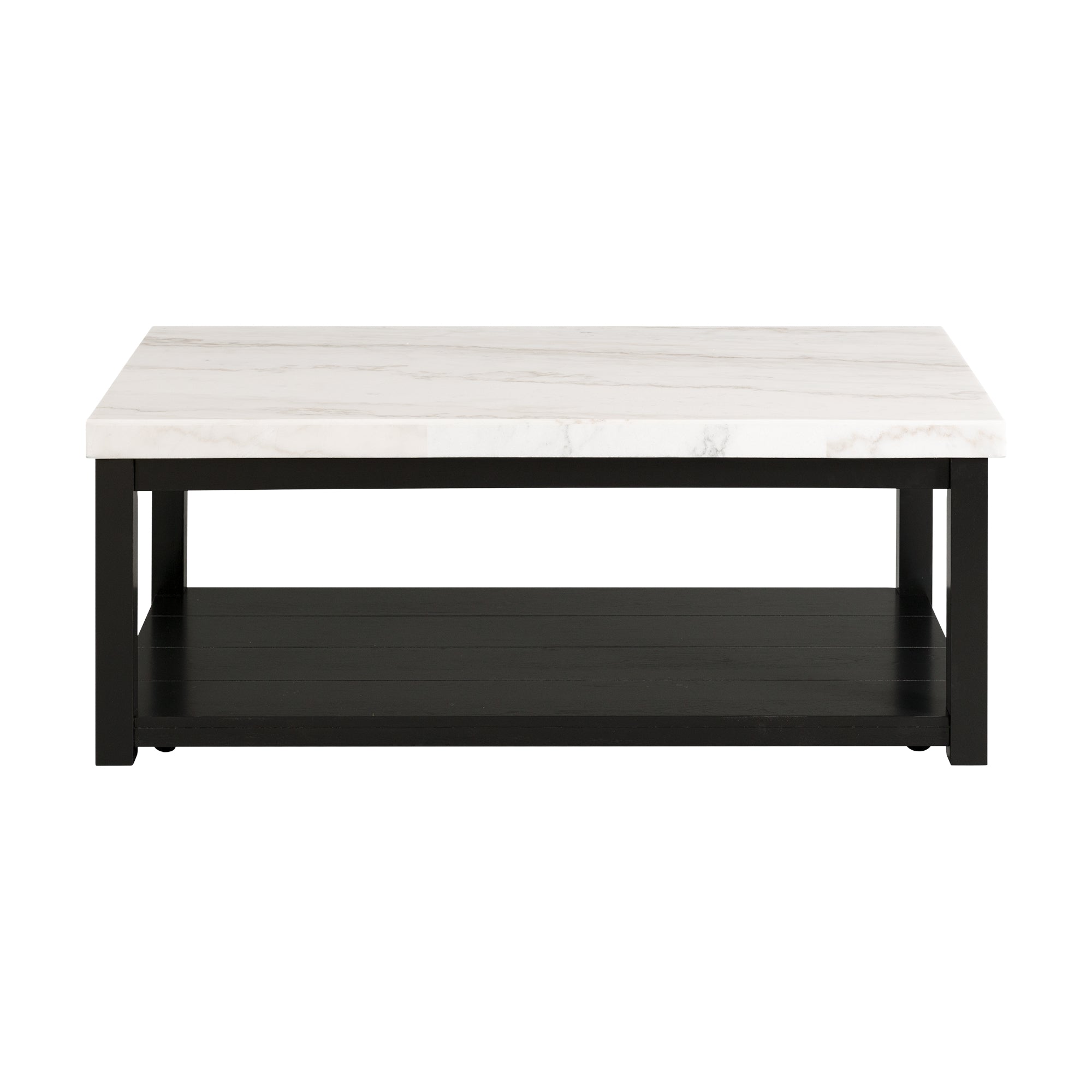 Marcello-White-Rectangular-Coffee-Table-W/-Casters-ISTA3-Packaging