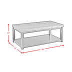 Marcello-White-Rectangular-Coffee-Table-W/-Casters-ISTA3-Packaging