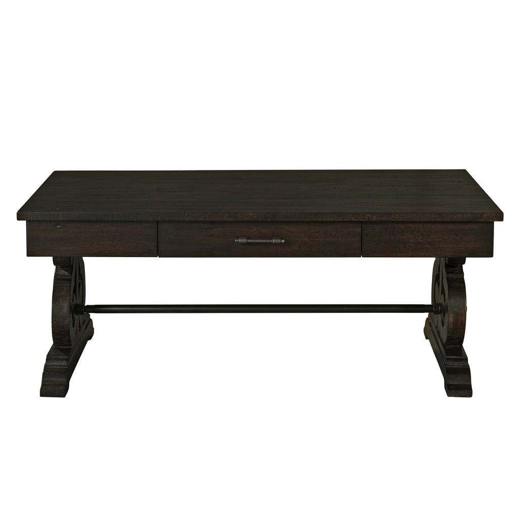Stone Occasional Coffee Table with PU Leather Base