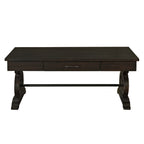Stone Occasional Coffee Table with PU Leather Base