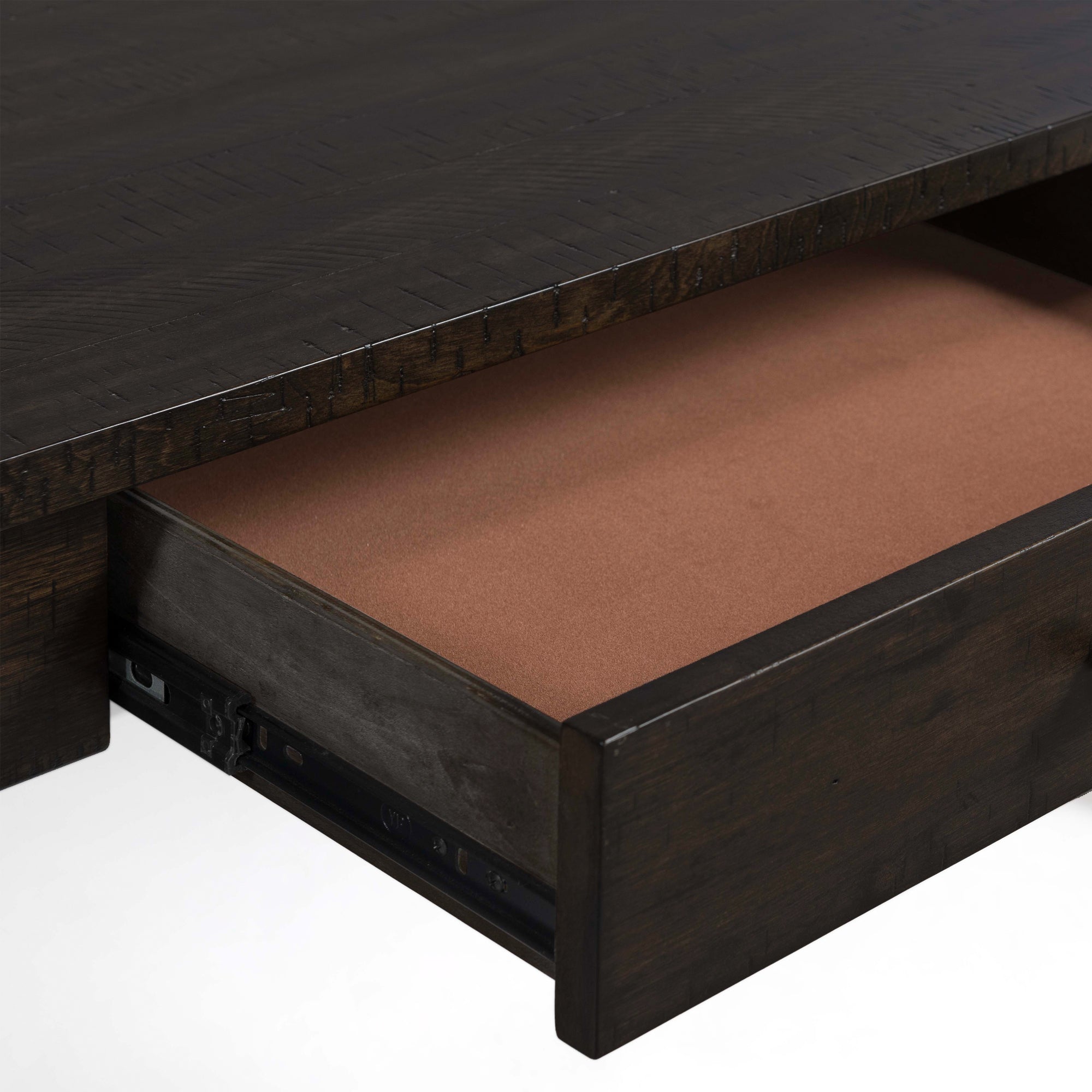 Stone Occasional Coffee Table with PU Leather Base