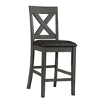 Alex-Counter-Side-Chair-W/Black-PU-Grey-(2-Per-Pack)