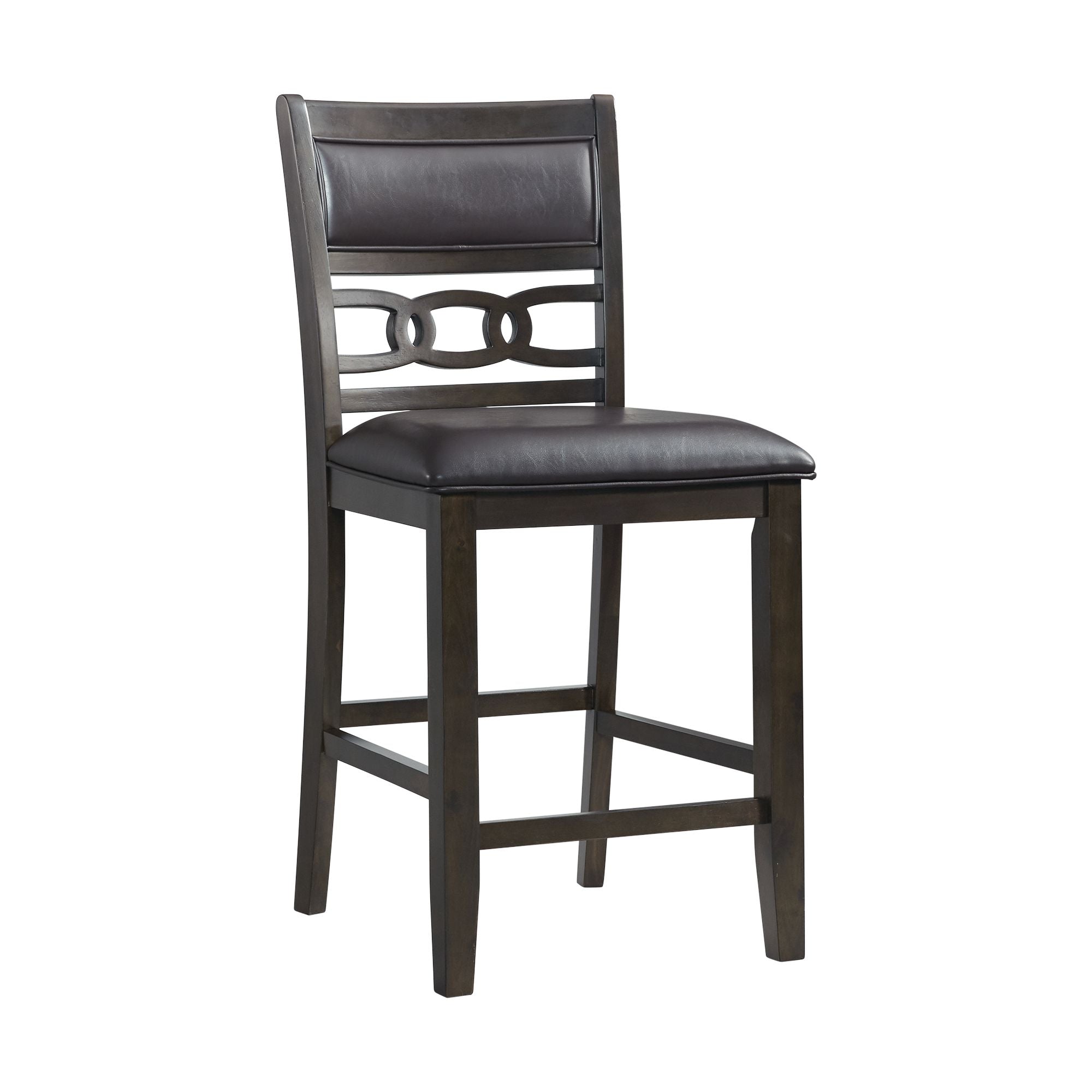 Amherst-Counter-Side-Chair-W/PU-Cushion-Dark-Finish-(2-Per-Pack)