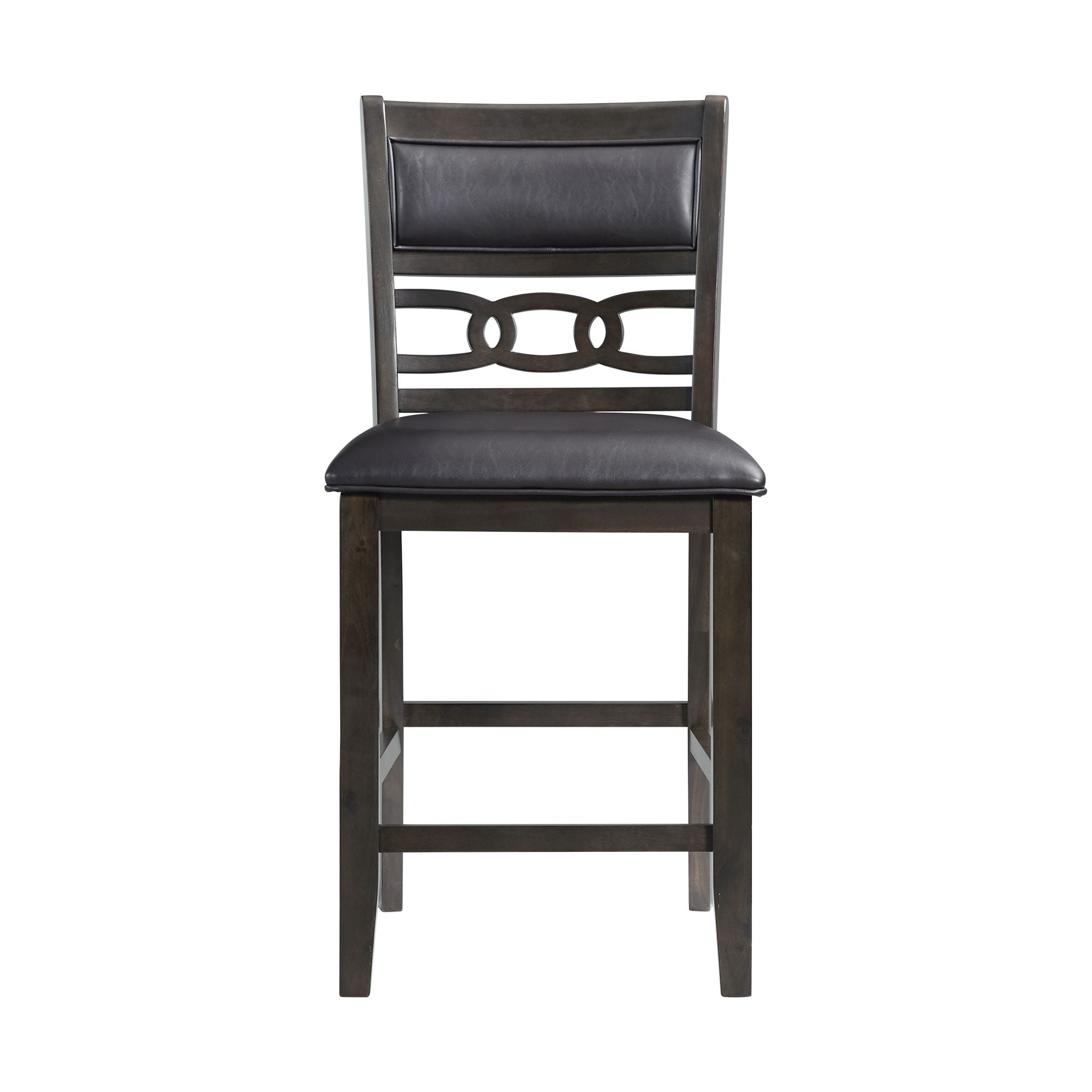 Amherst-Counter-Side-Chair-W/PU-Cushion-Dark-Finish-(2-Per-Pack)