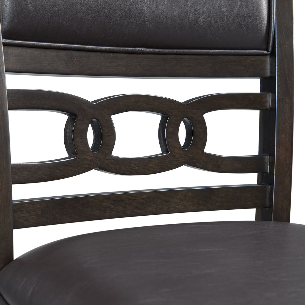Amherst-Counter-Side-Chair-W/PU-Cushion-Dark-Finish-(2-Per-Pack)