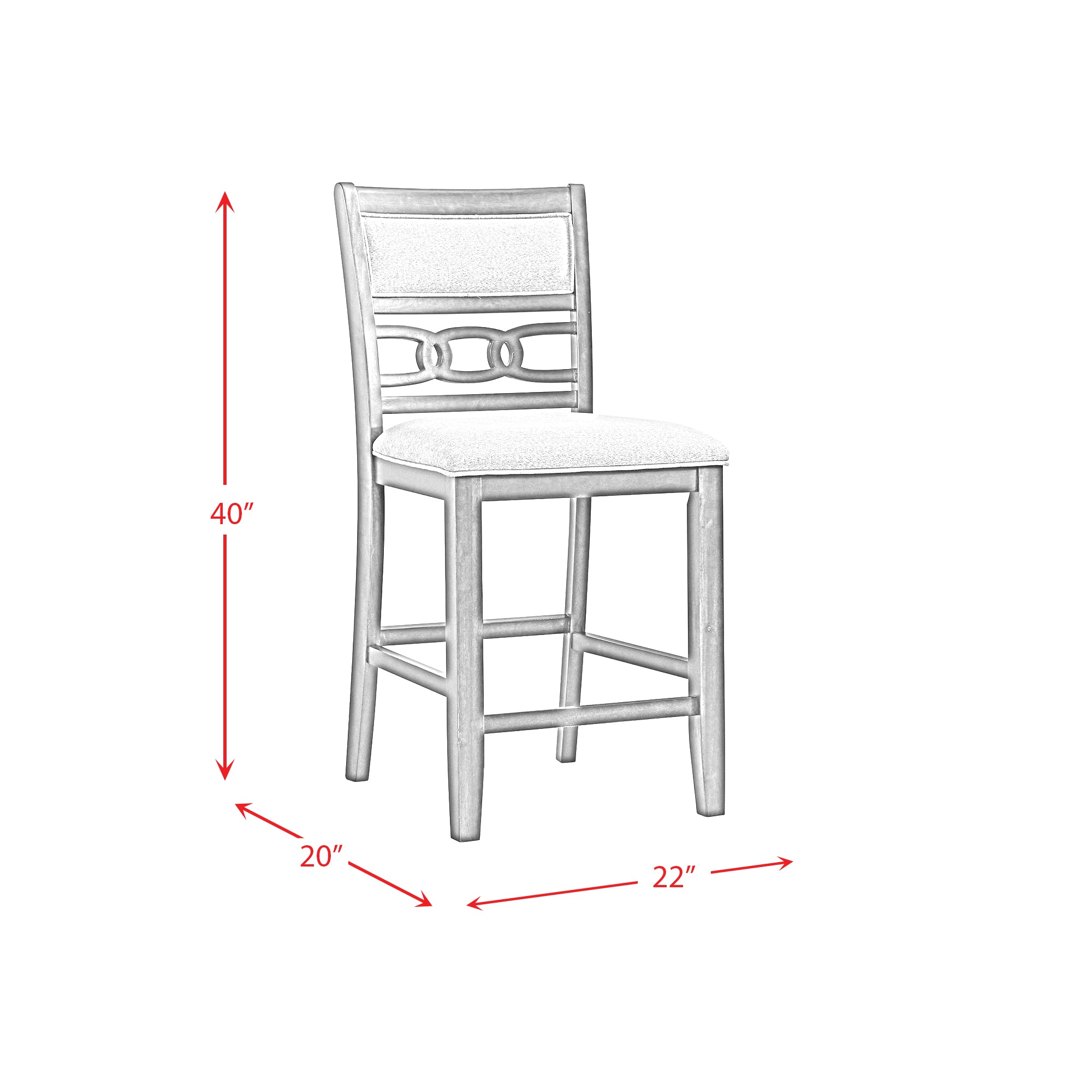 Amherst-Counter-Side-Chair-W/PU-Cushion-Dark-Finish-(2-Per-Pack)