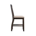 Stone Counter Wooden Slat Back Counter Side Chair Charcoal (2 Per Pack)