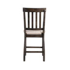 Stone Counter Wooden Slat Back Counter Side Chair Charcoal (2 Per Pack)