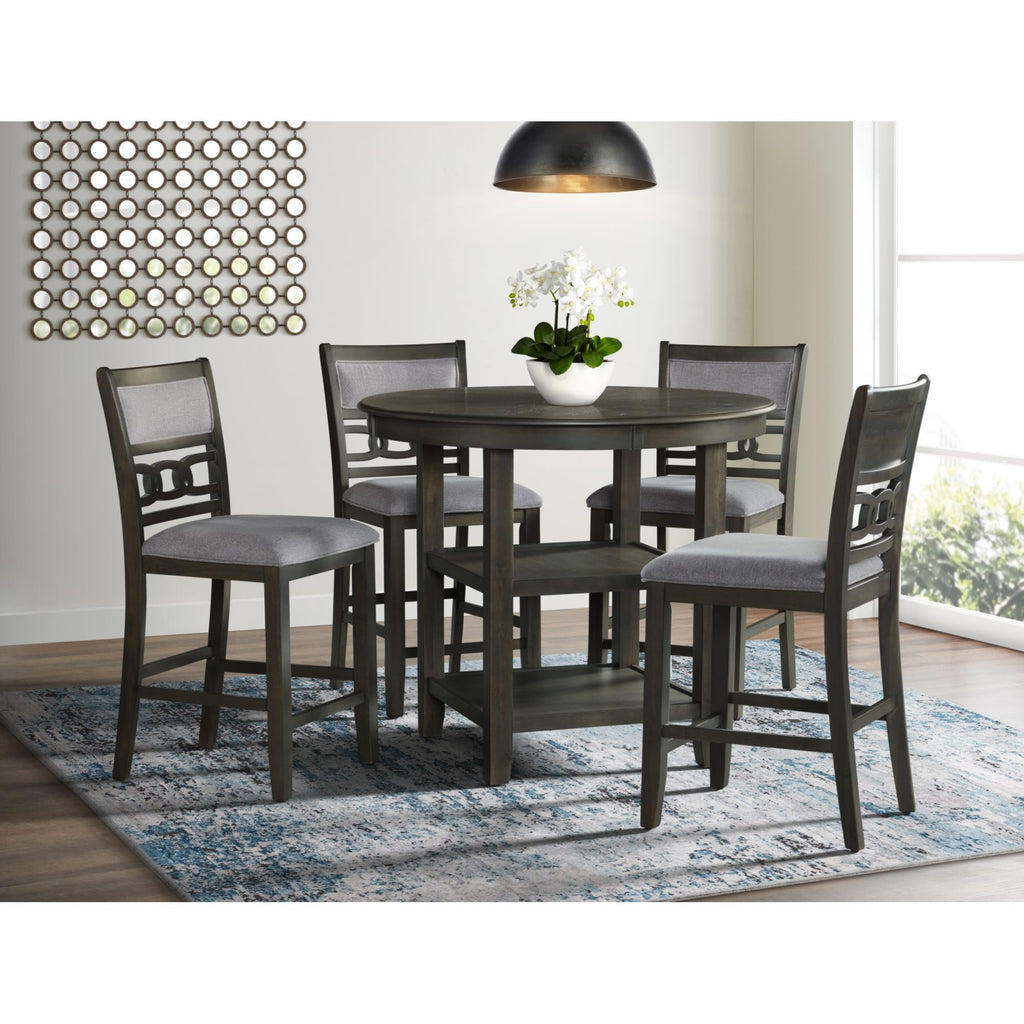 Amherst-Counter-Table-w/Wood-Leg-Grey-Finish