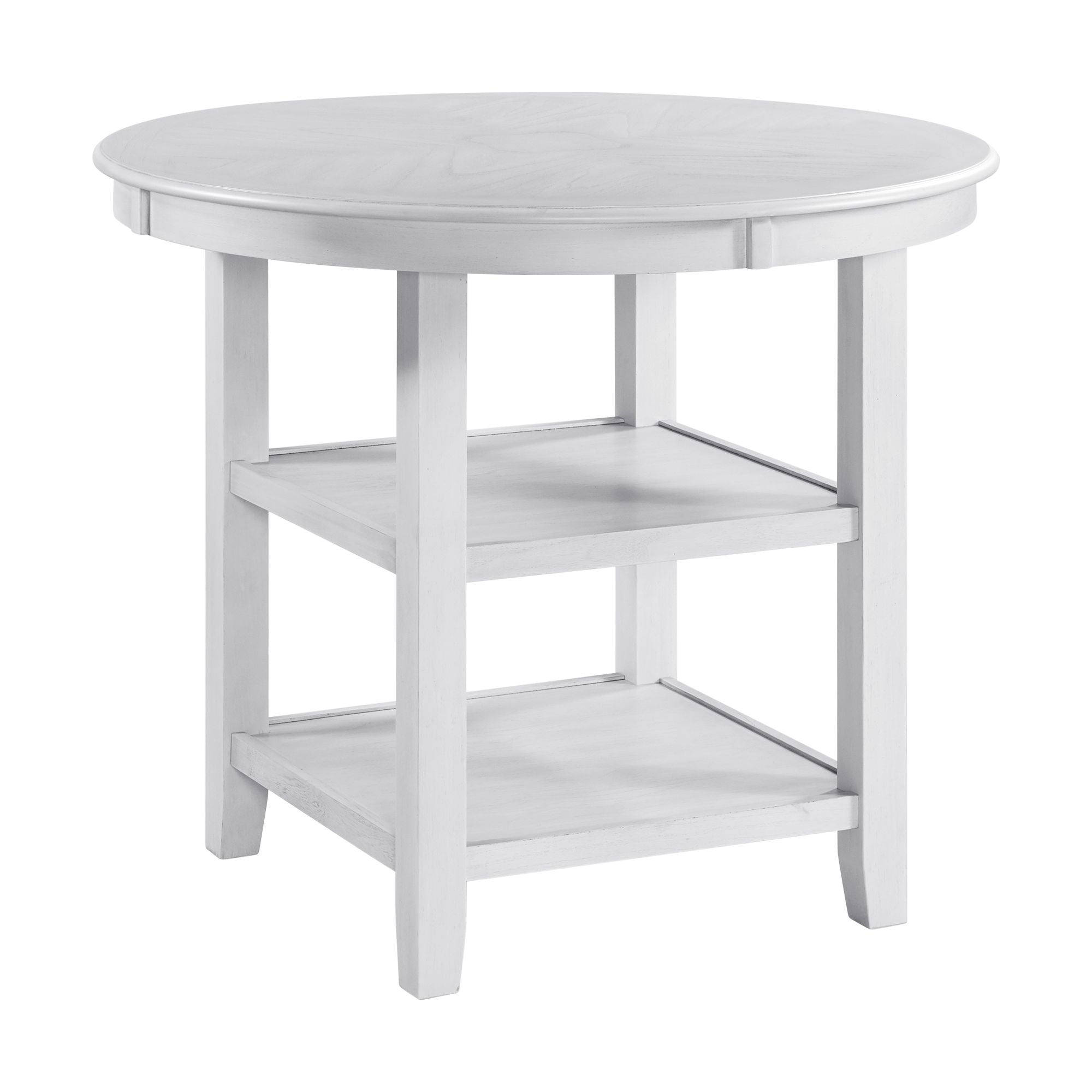 Amherst Counter Table with Wood Leg White Finish