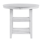 Amherst Counter Table with Wood Leg White Finish
