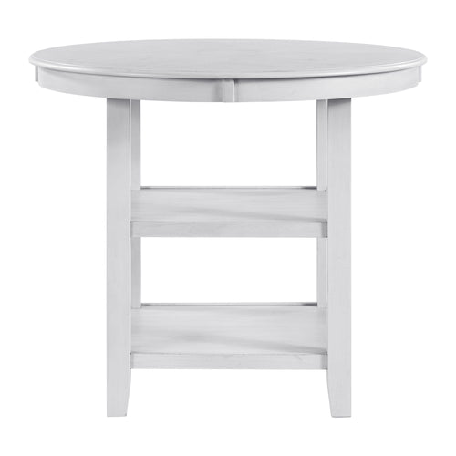 Amherst Counter Table with Wood Leg White Finish