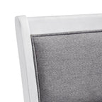 Amherst Dining Side Chair with Fabric Cushion Side Stretcher White Finish (2 Per Pack)