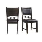 Amherst-Dining-Side-Chair-W/PU-Cushion-Side-Stretcher-Dark-Finish-(2-Per-Pack)