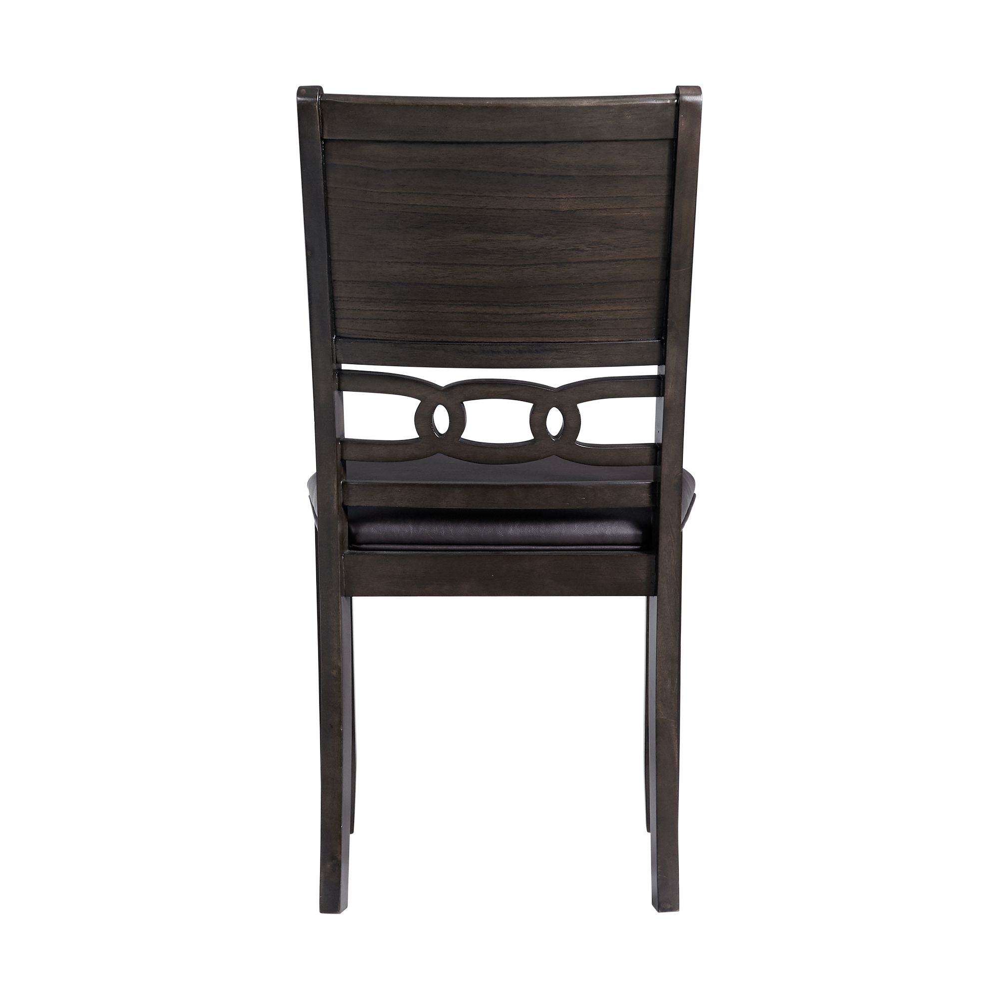 Amherst-Dining-Side-Chair-W/PU-Cushion-Side-Stretcher-Dark-Finish-(2-Per-Pack)