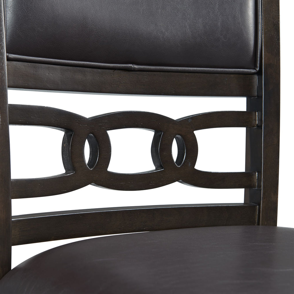Amherst-Dining-Side-Chair-W/PU-Cushion-Side-Stretcher-Dark-Finish-(2-Per-Pack)