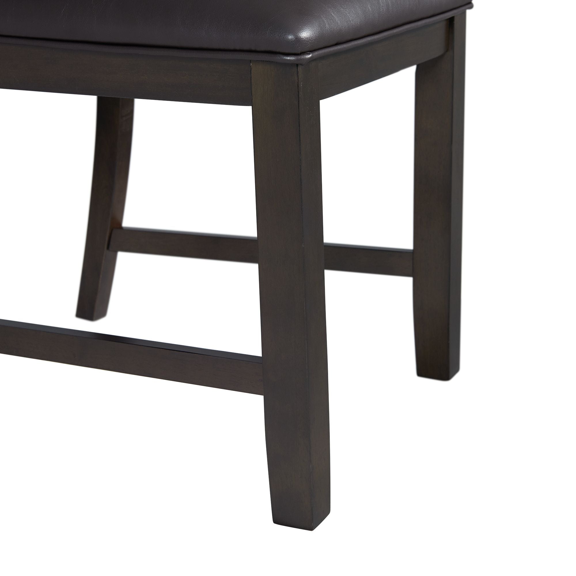 Amherst-Dining-Side-Chair-W/PU-Cushion-Side-Stretcher-Dark-Finish-(2-Per-Pack)