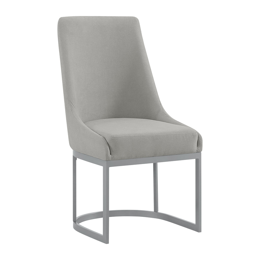 Arcadia-Dining-Side-Chair-with-Light-Grey-Fabric-&-Metal-Base-in-Silver-(2-Per-Carton)