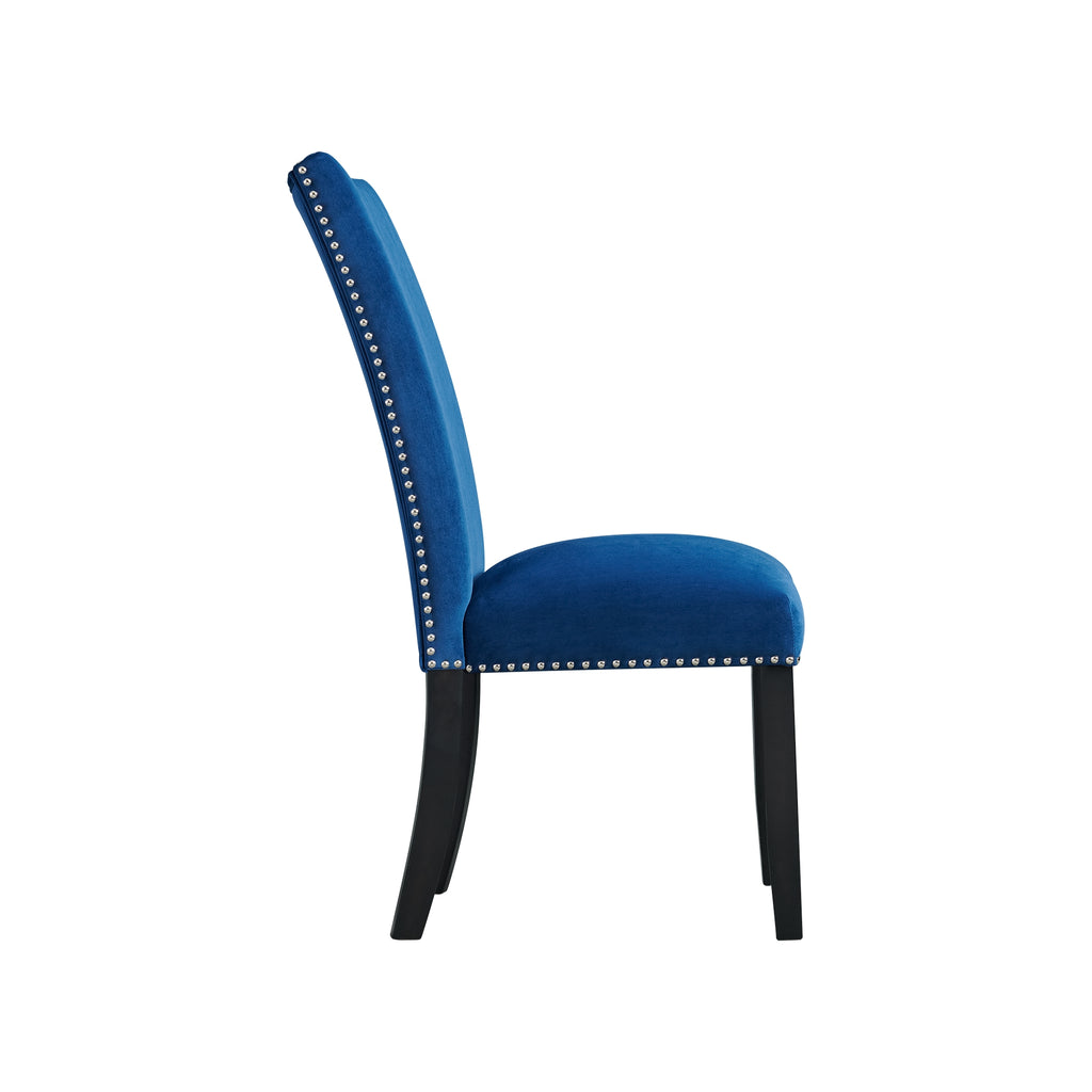 Francesca-Rectangular-Dining-Blue-Velvet-Side-Chair-(2-Per-Pack)