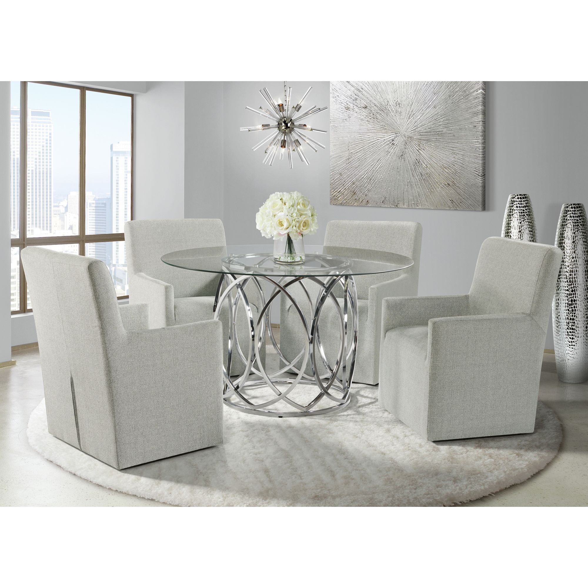 Nero-Dining-Arm-Chair-(Grey-color)--(2-PER-CARTON)