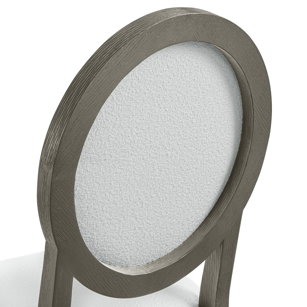 Versailles-Contemporary-Round-Back-Dining-Chair-With-Boucle-White-in-Grey-(2-Per-Carton)
