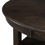 Amherst Counter Height 5-piece Dining Set Table and Four Faux Leather Side Chairs in Walnut